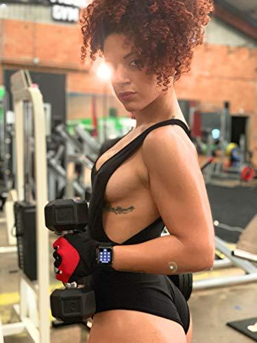 PowerHouse Fitness PowerHouse Fitness Apple Watch Gym Gloves (Red 42-44mm, Extra Small)
