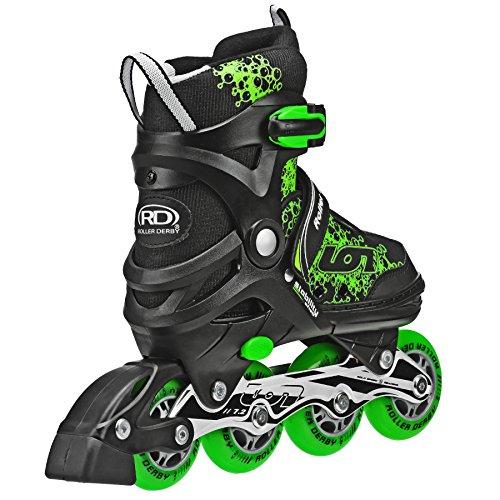 Roller Derby Roller Derby ION 7.2 Inline Skates with Aluminum frames and Adjustable Sizing for growing feet, Medium (2-5)