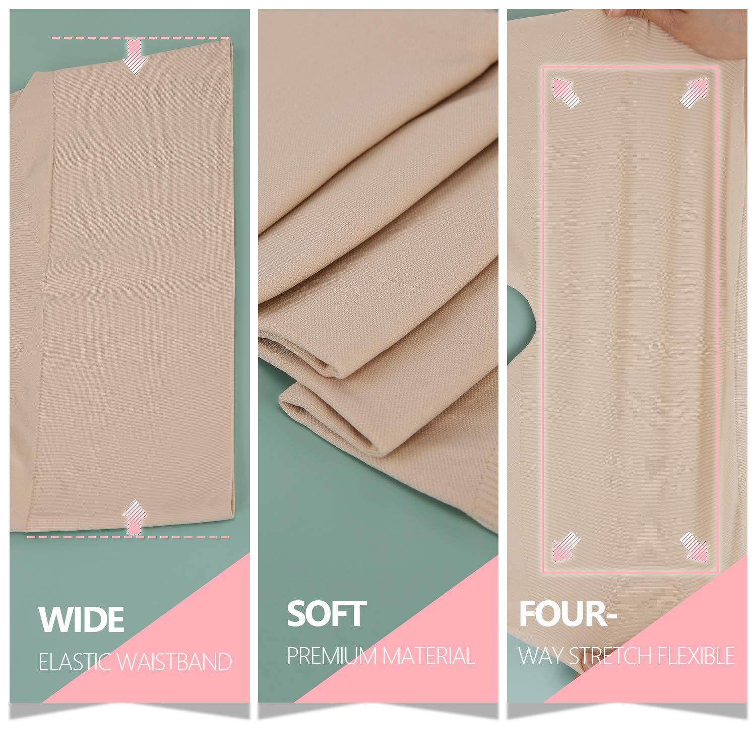 +MD +MD Shapewear for Women Tummy Control Seamless High Waisted Light Compression Footless Tights Leggings Body Shaper for HIPS and Thighs (XX-Large,Light Nude)