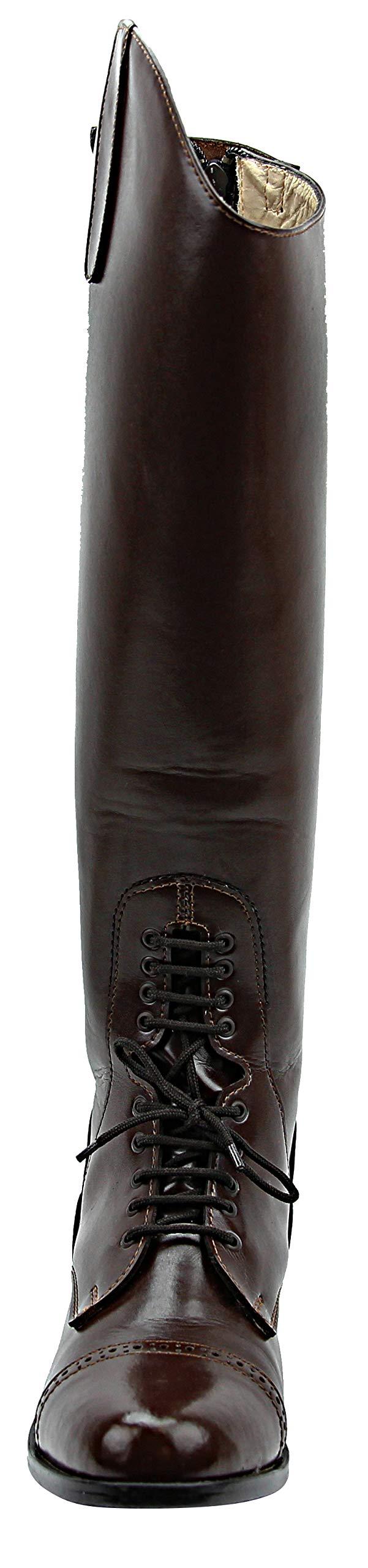 Hispar Hispar Women Ladies Victory Leather English Field Boots Horse Back Riding Equestrian - Brown 8 Regular Calf
