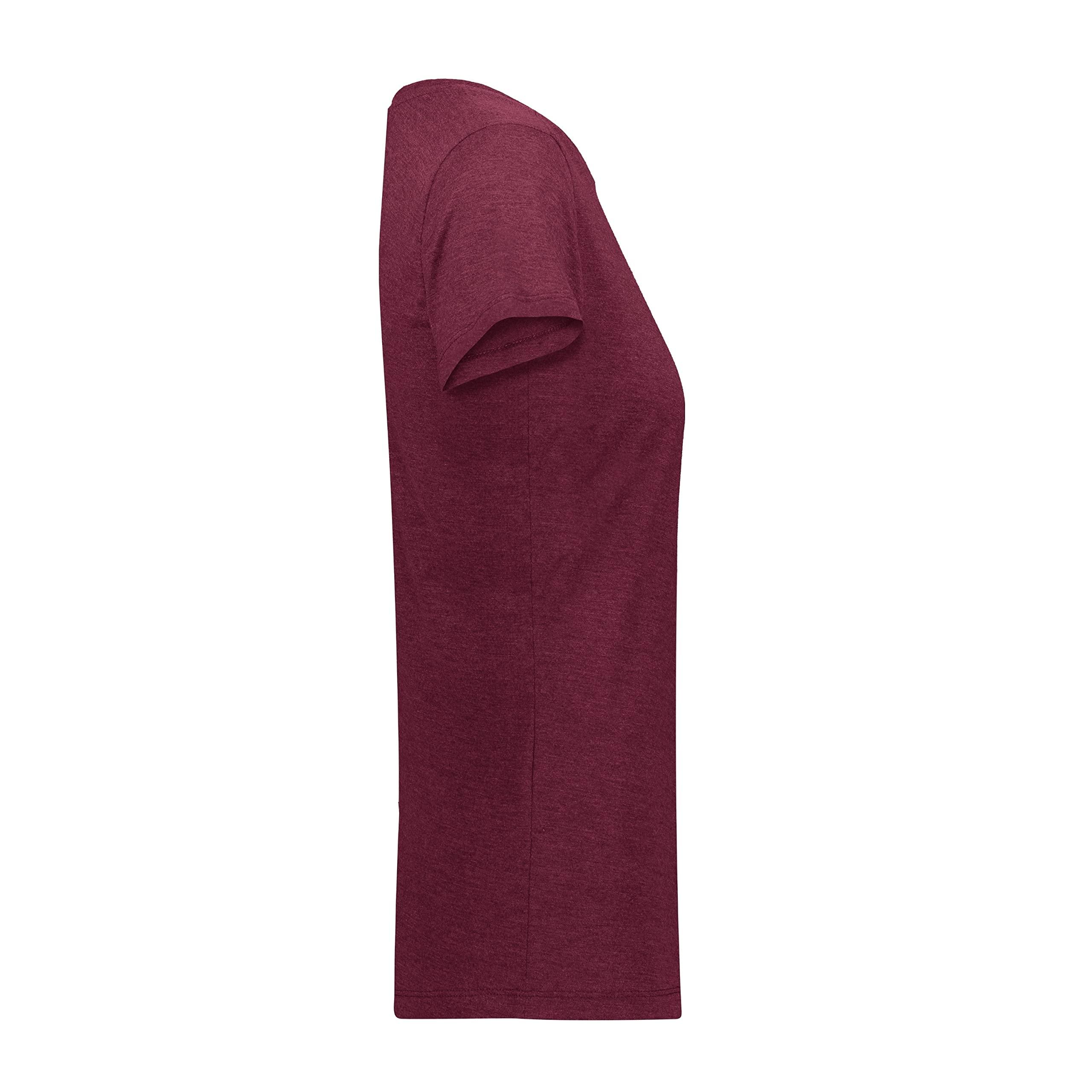 Augusta Sportswear Augusta Sportswear Womens Tri-Blend T-Shirt, Maroon Heather, XS
