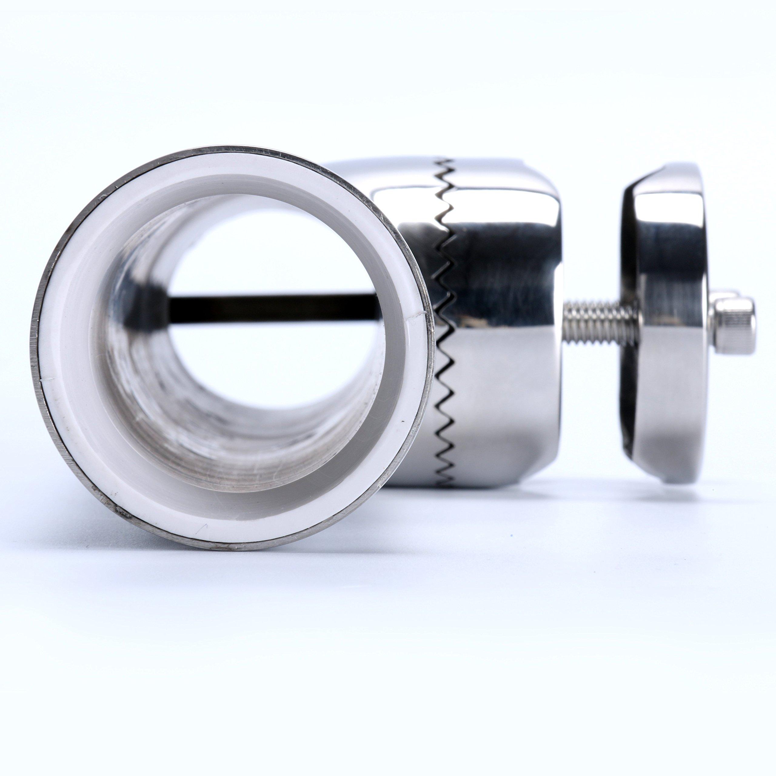 Amarine Made Amarine Made 4Pcs Fishing Rod Holder, Stainless Steel Rail Mount Fishing Pole Holders, Tournament Style Clamp on Rod Holder for Rails 1\" to 1-1/4\"