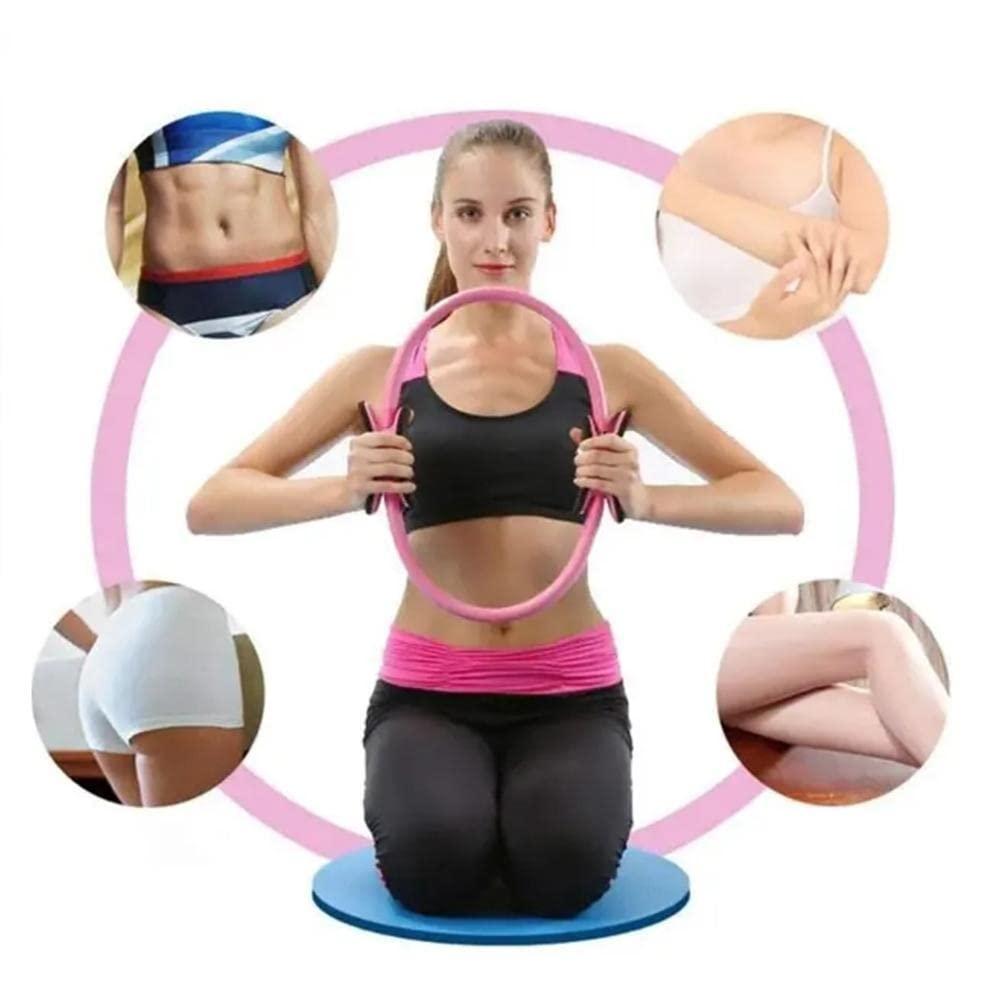 Generic Pilates Ring Circle Yoga Ring,Pilates Equipment for Toning Thighs Abs and Legs,Exercise Rings Workout Rings Fitness Ring