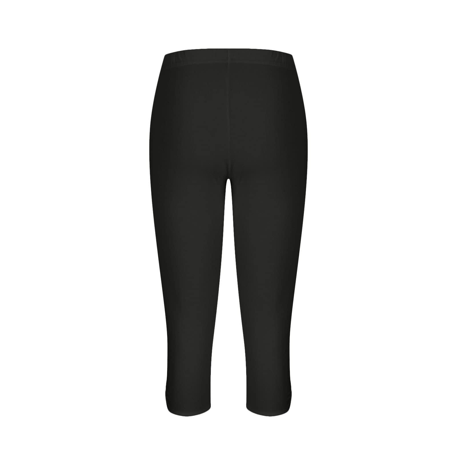 NineFit Basics Womens Capri Leggings for Women 2024 High Waisted Yoga Pants Lightweight Cropped Pants Casual Comfy Capris Leggings High Waisted Hollow Yoga Pants 2024