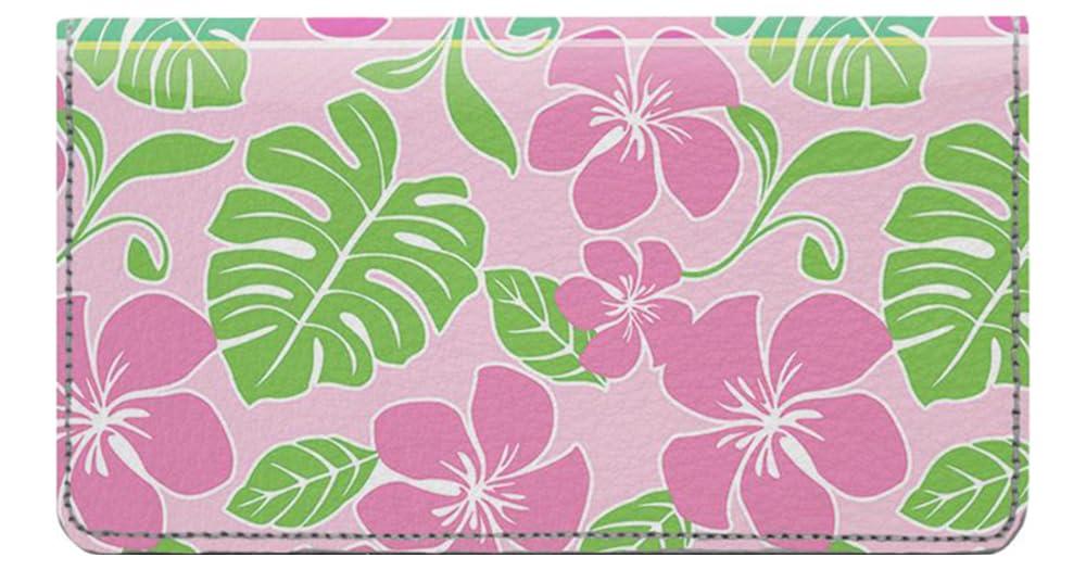123 Cheap Checks 123 Cheap Checks Hawaiian Print Designer Checkbook Cover, with Credit Card Slots and Pen Loop