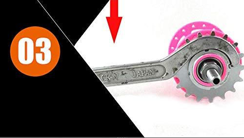 catazer catazer 13T/14T/15T/16T/17T/18T Fixed Gear One Speed Bicycle Freewheel Cogs Sprocket & Lockring for Fixie Track Bike Hub (14T Set)