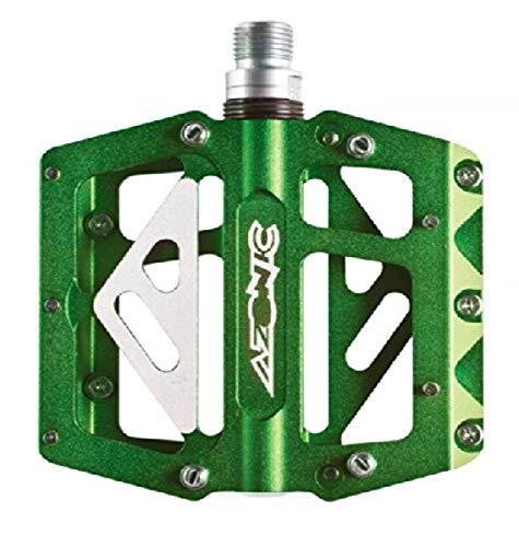 AZONIC Azonic 3056-117 Anodized Green One Size 420 Flats Pedal
