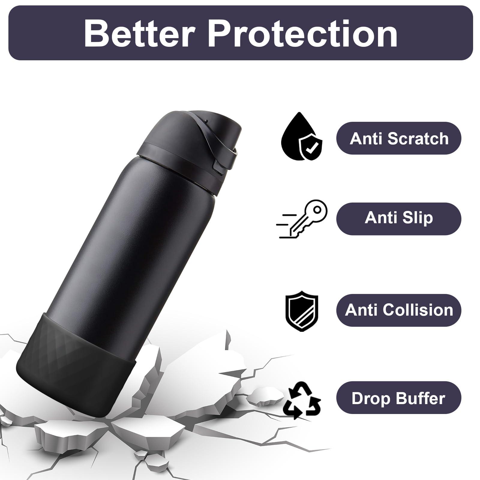 YOUCOX YOUCOX Silicone Boot for Owala Water Bottle 40 oz, Anti-Slip Protective Sleeve for FreeSip/Twist/Flip Stainless Steel Water Bottles, Bottom Cover for Owala Accessories, BPA Free, Dishwasher Safe