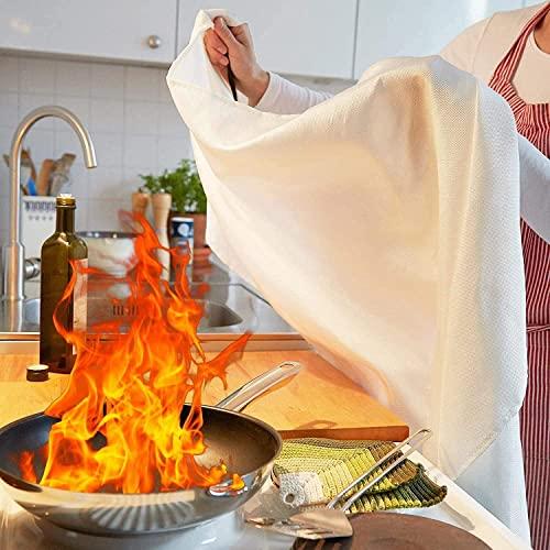 Tonyko Tonyko Fiberglass Fire Blanket for Emergency Surival, Flame Retardant Protection and Heat Insulation with Various Sizes (78.7×78.7 inches)