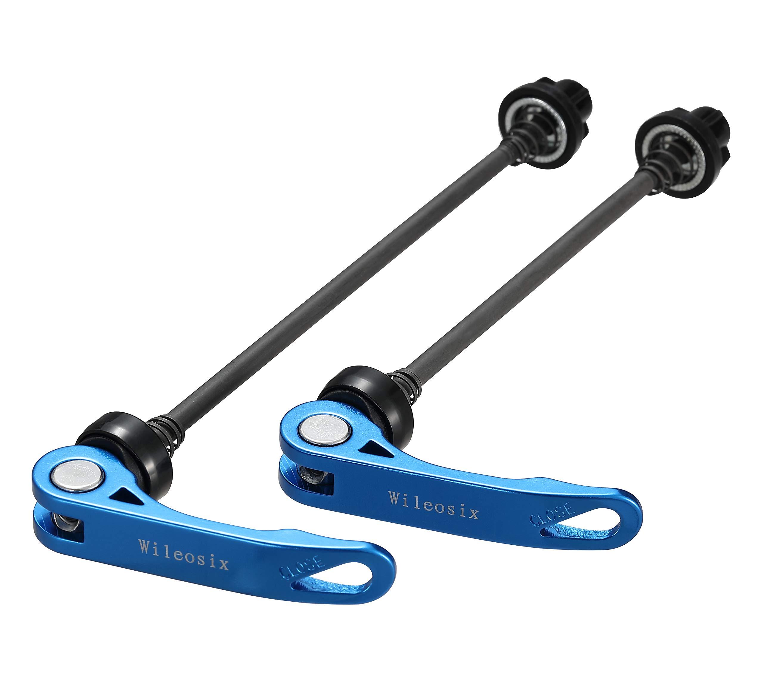 Wileosix Wileosix Quick Release Axle Skewer Set - Front & Rear (Road-Blue)