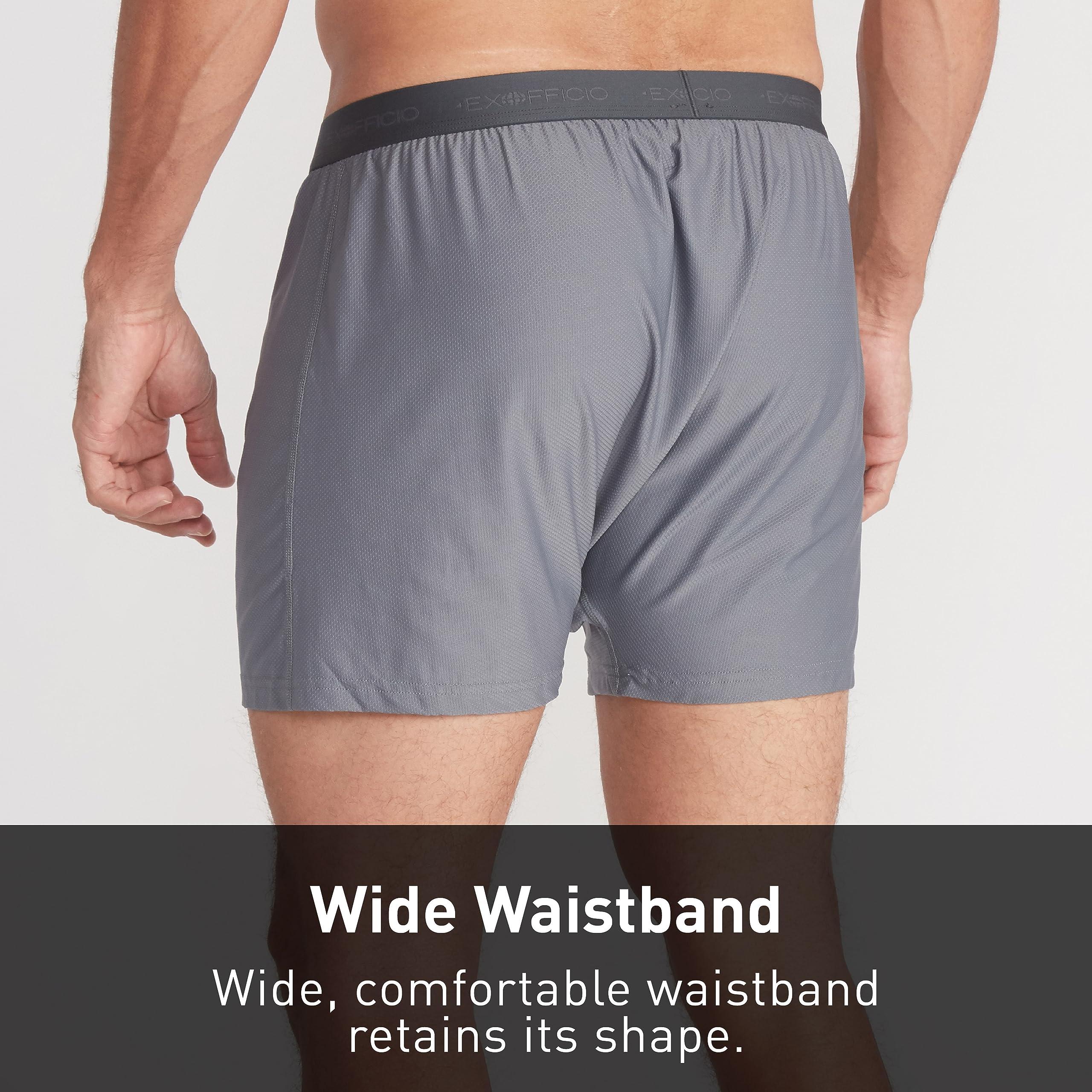 ExOfficio ExOfficio Men's Give-N-Go 2.0 Boxer, Steel Onyx, Medium