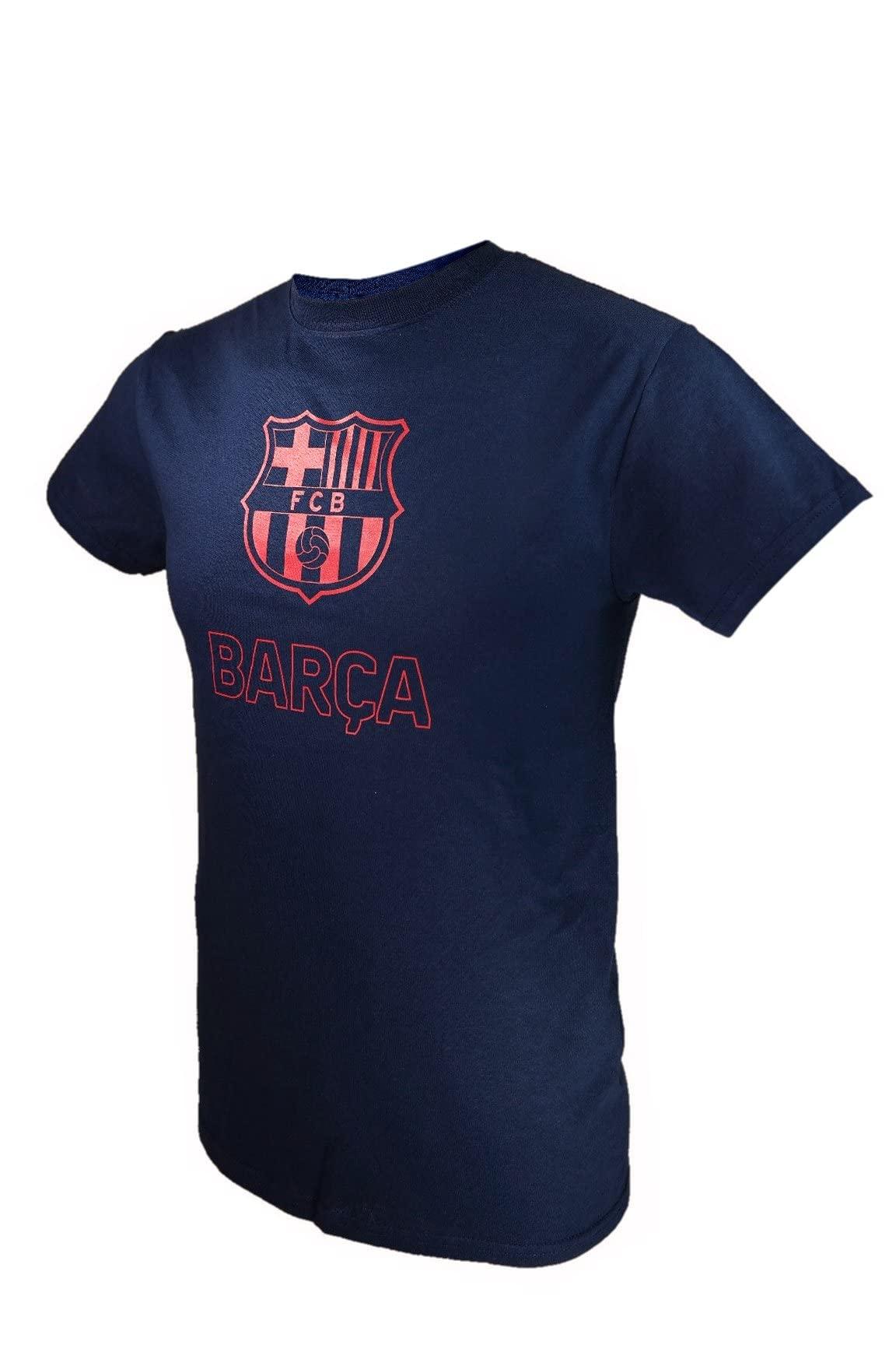 Icon Sports Icon Sports Men Compatible wit FC Barcelona Officially Licensed Soccer T-Shirt Cotton Tee -33 Medium