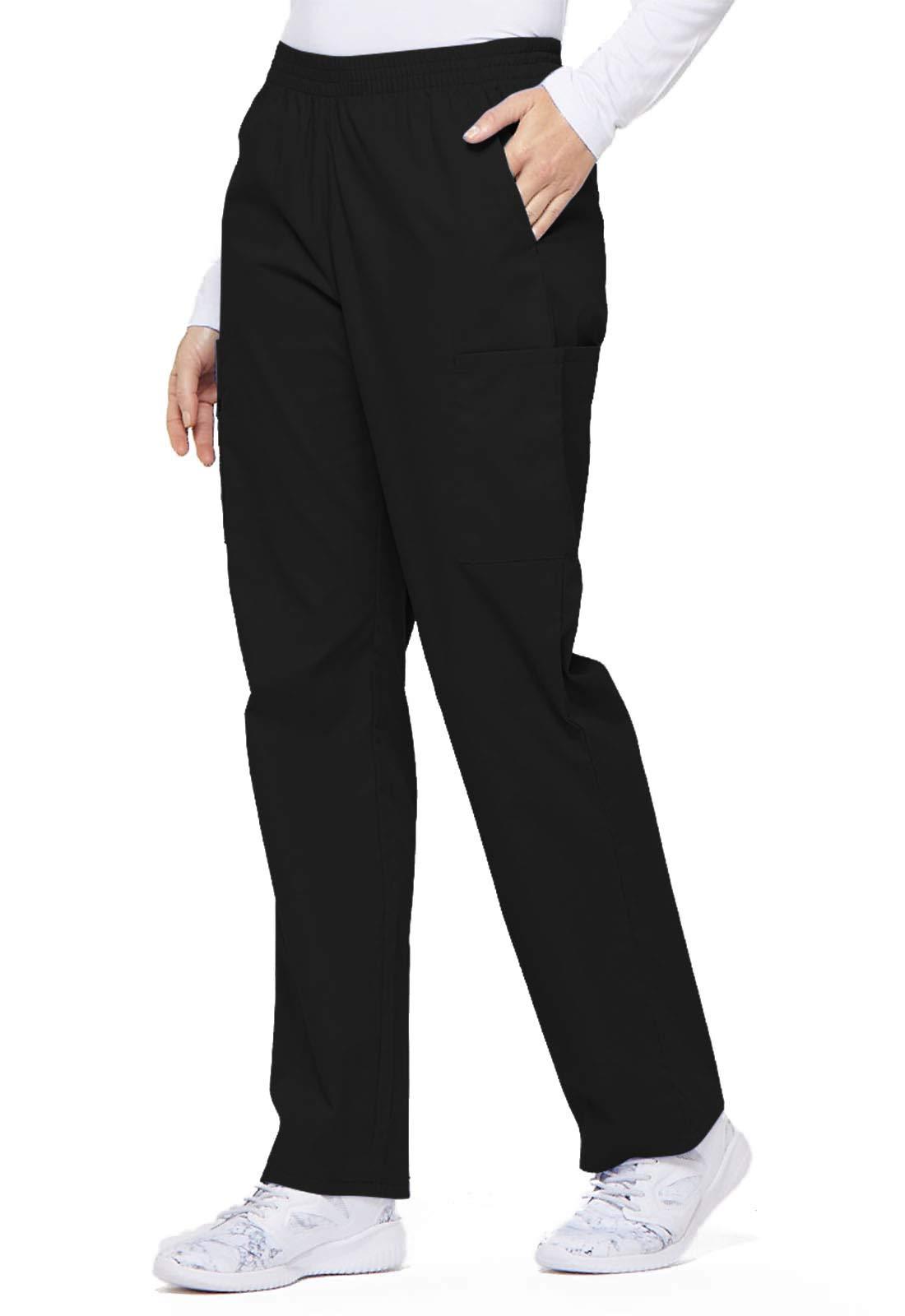 Dickies Dickies Women's EDS Signature Scrubs Missy Fit Pull-On Cargo Pant, Black, 3X-Large