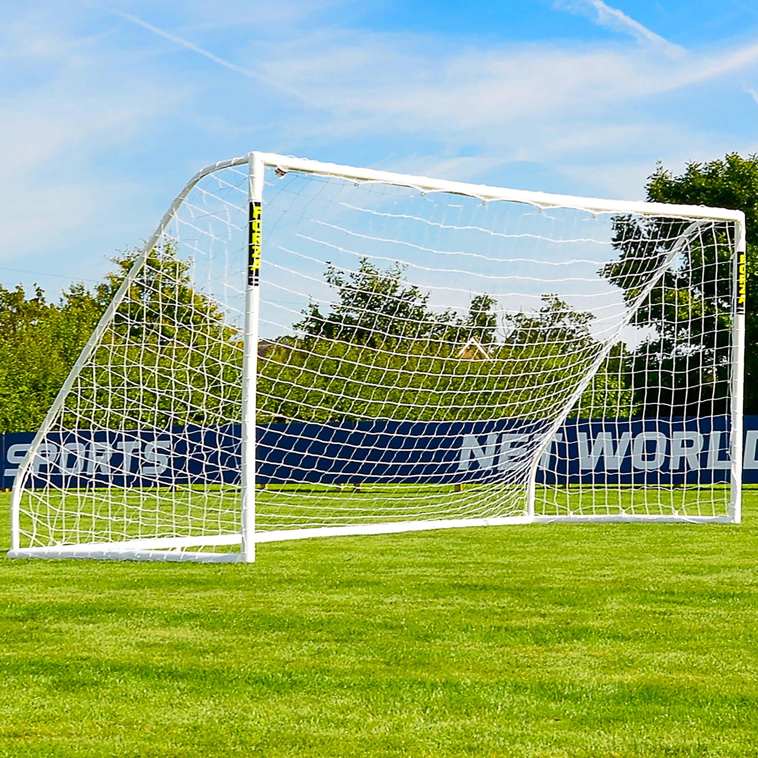 FORZA FORZA 16ft x 7ft Soccer Net - Single or Pair Soccer Nets | Replacement Soccer Goal Net for 16x7 Soccer Goals | White Mesh Net for Junior & Adult Soccer [Net Only] (Pair of Nets [2X])