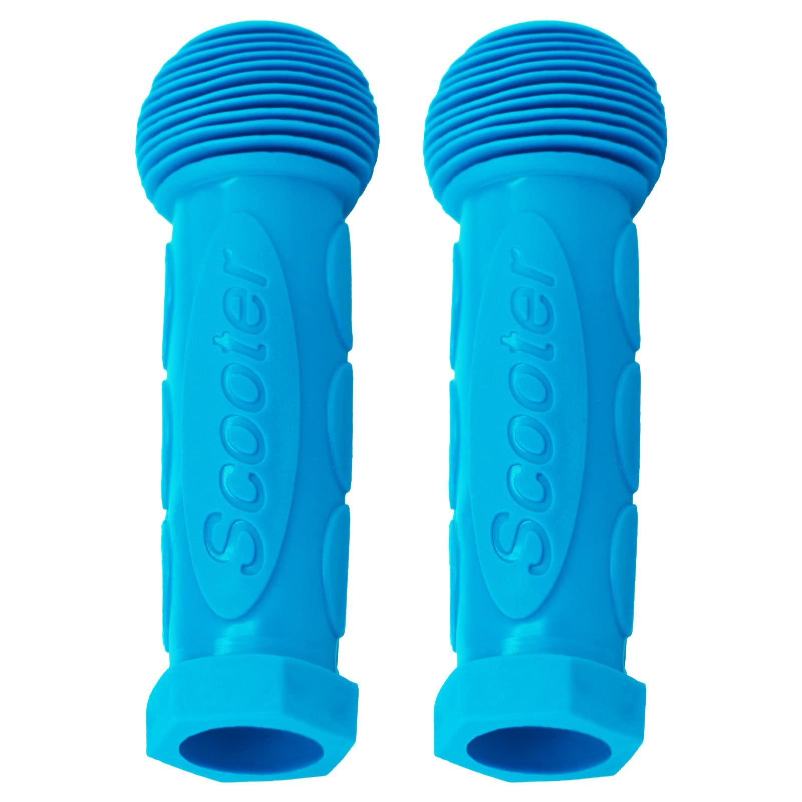 Gladeer Gladeer Kids Scooter Handle Grips Replacement Handlebars for 2/3/4 Wheeled Child Kick Scooters Bike Rocking Car, 2-Pack (Sky Blue)