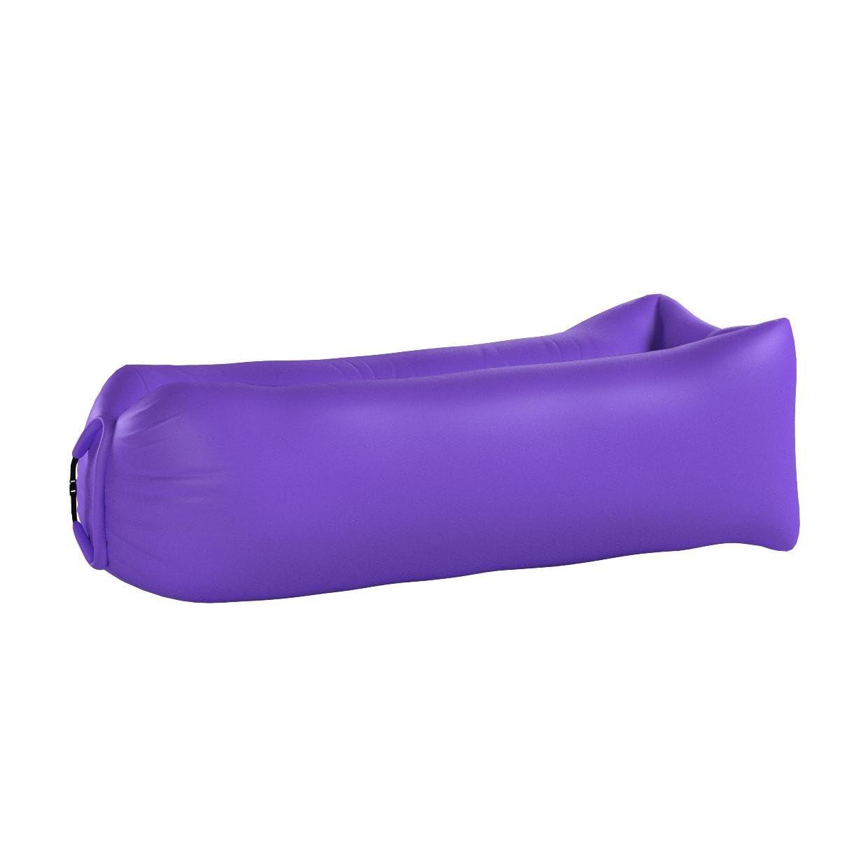 Beiruoyu Beiruoyu Inflatable Lounger Air Chair Sofa Bed Sleeping Bag Couch for Beach Camping Lake Garden (Purple)