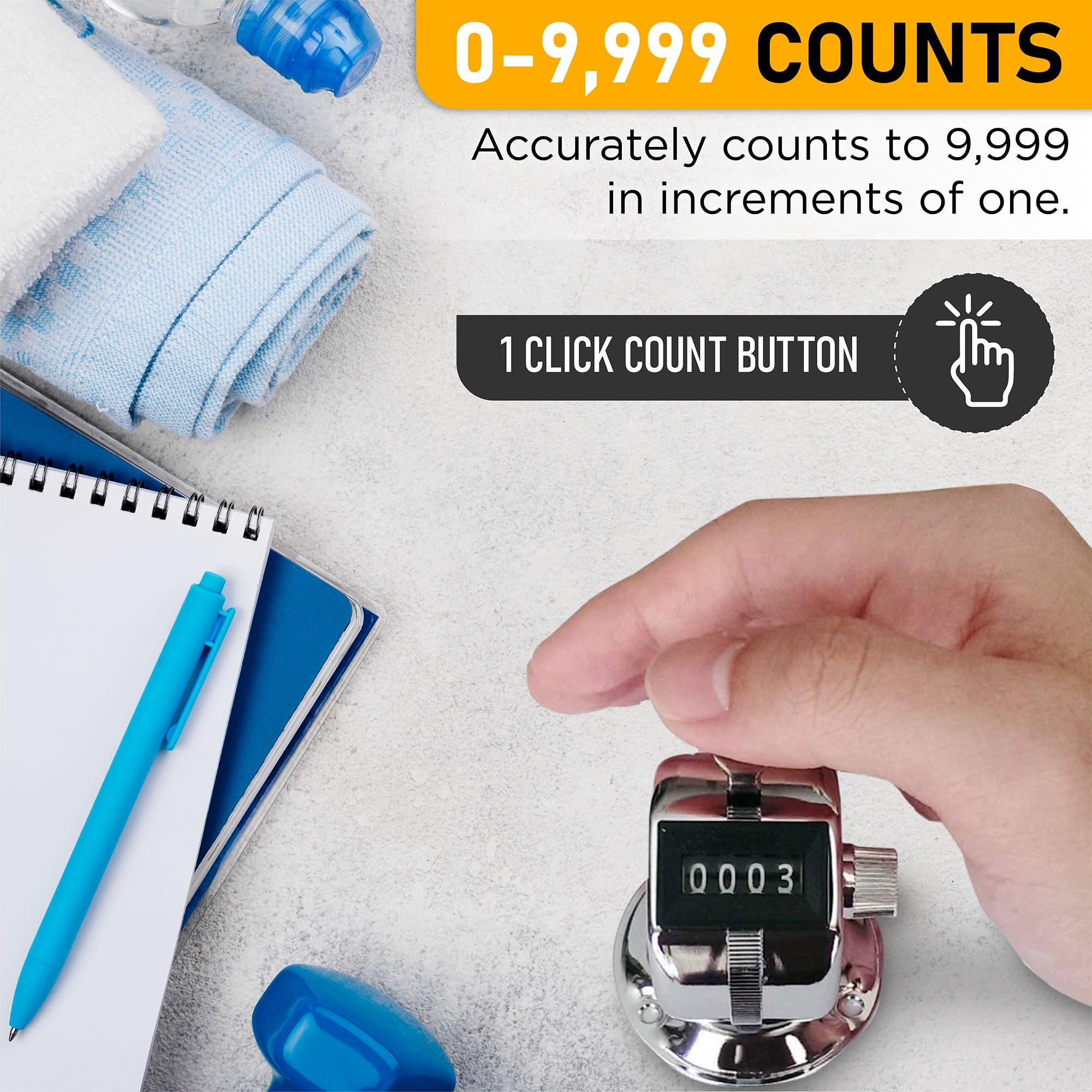 Digi 1st Digi 1st TC-08 Desk Tally Counter with Base, Digital Desktop Counter Clicker Mechanical Number Click Counter (1)
