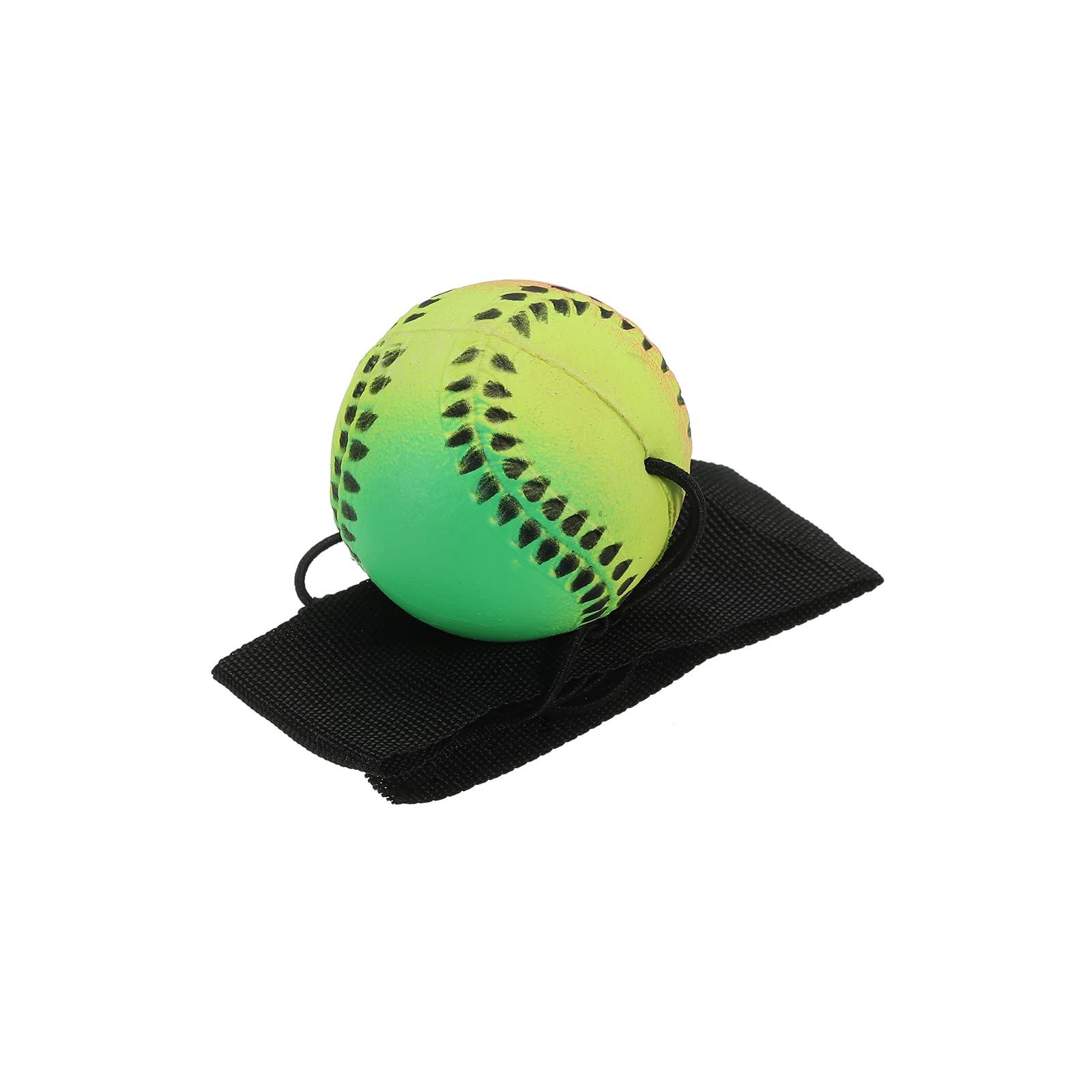 PATIKIL PATIKIL 1.9 Inch Sports Wrist Ball, Baseball Rubber Rebound Wristband Wrist Return Ball Sport on a String for Exercise Play, Mixed Colors