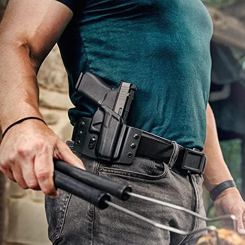 Tulster Tulster OWB Contour Holster in Right Hand fits: CZ P-10 C | Optic Compatible Outside The Waistband Concealed Carry Kydex Holster