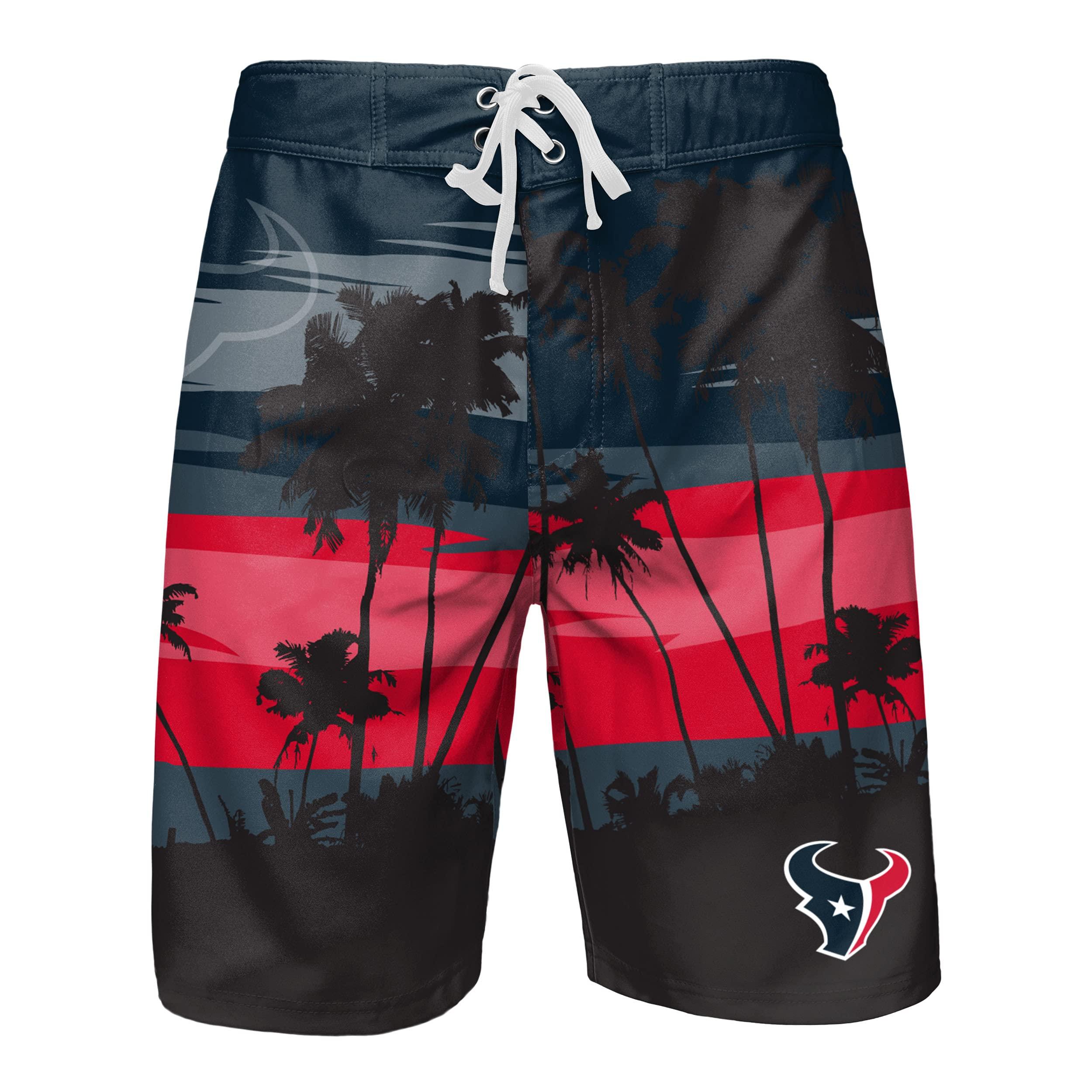 FOCO FOCO Houston Texans NFL Mens Sunset Boardshorts - XL