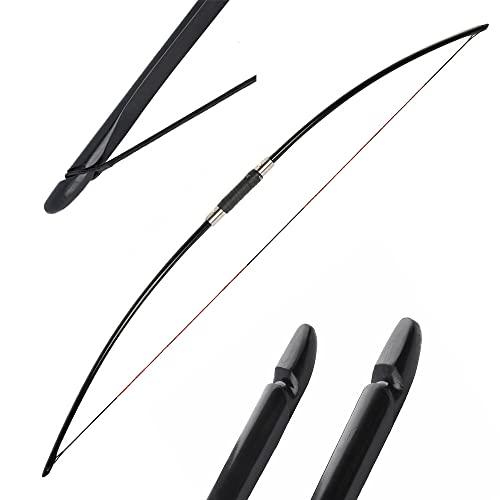 AMEYXGS 64 Inch Archery Traditional Longbow 25-120lbs Hunting English Longbow Takedown Recurve Bow for Right Hand Left Hand Adult Outdoor Sports (120 Lbs)