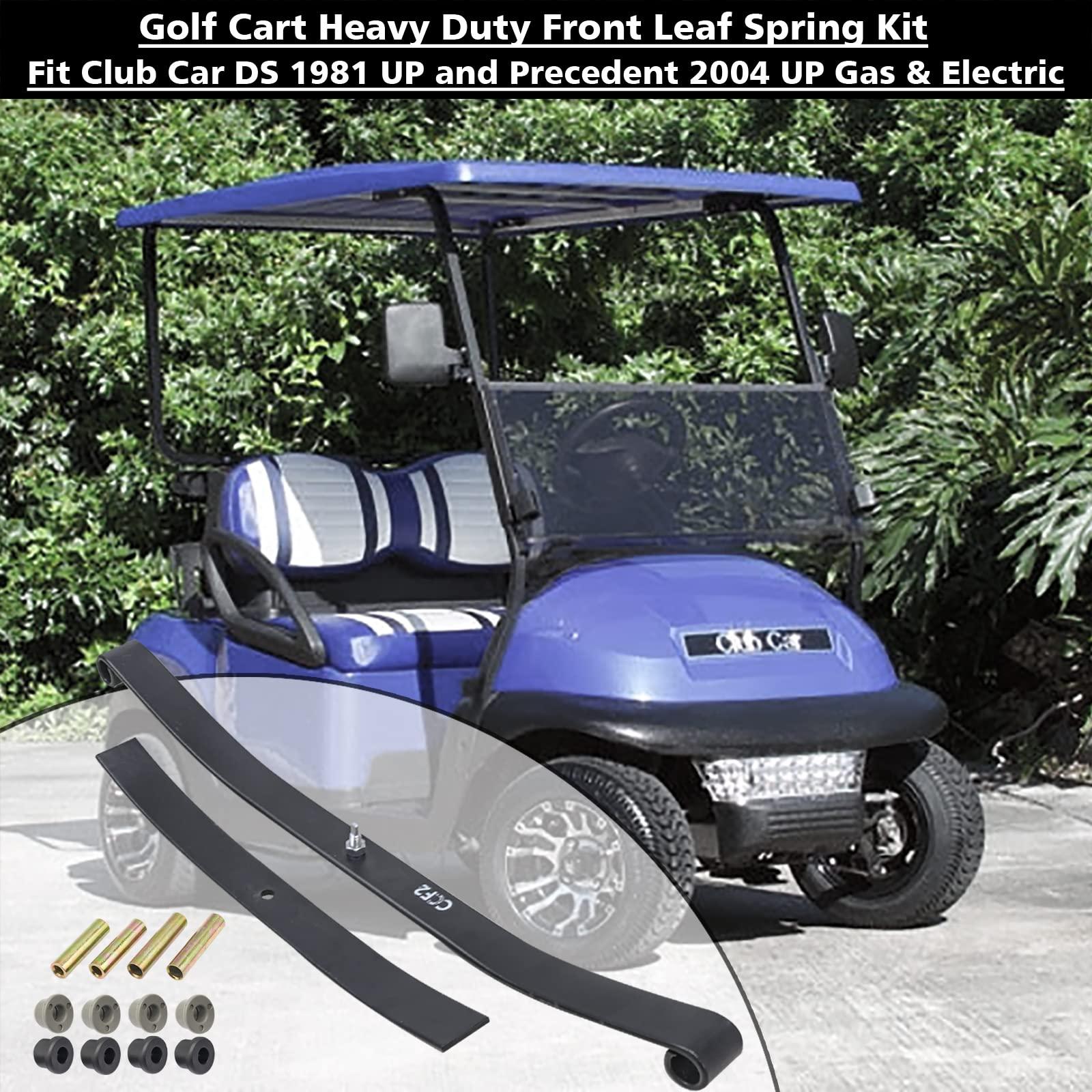 CLUBRALLY CLUBRALLY Club Car Golf Cart Front Leaf Springs with Bushing and Sleeve Kit for Club Car DS & Precedent Golf Carts 1012030 103628801