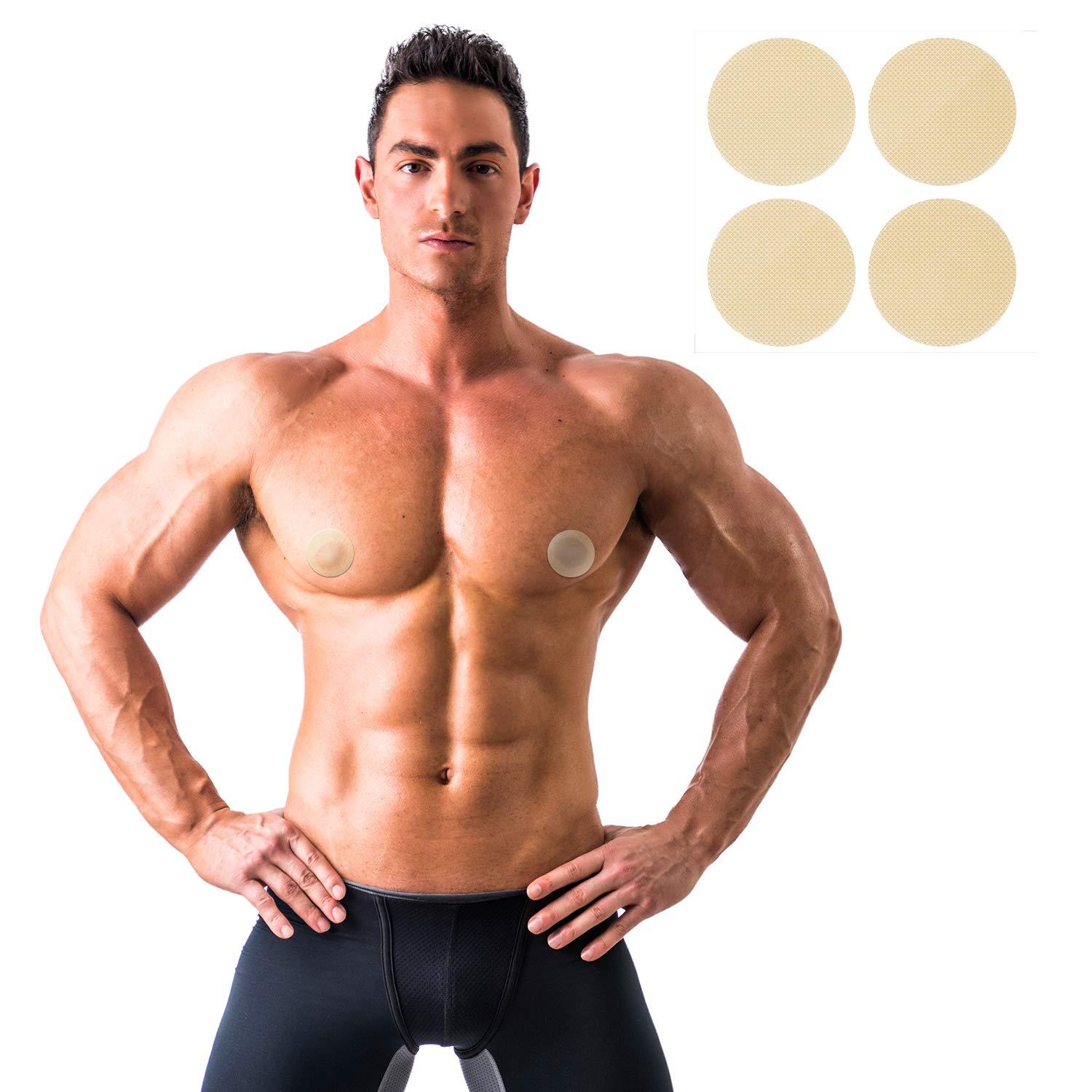 Geyoga Geyoga 200 Pcs Nipple Covers for Men Anti-chafing Mens Nipple Tape Guard Pasties for Running Sports