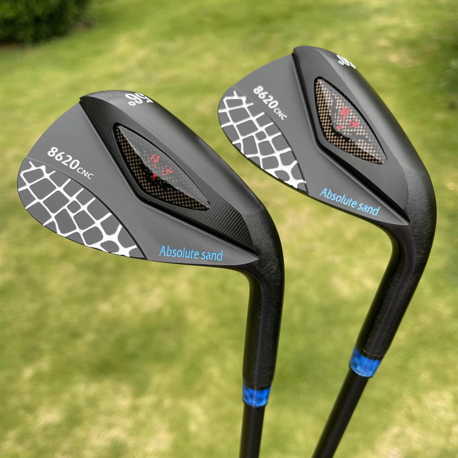CALONG CALONG Golf Wedges 48 50 52 54 56 58 60 62 64 68 72 Degree Right Hand Pitching & Chipping Sand Wedge Milled Face Lob Wedge for Men-High Loft Golf Club (64 Degree)