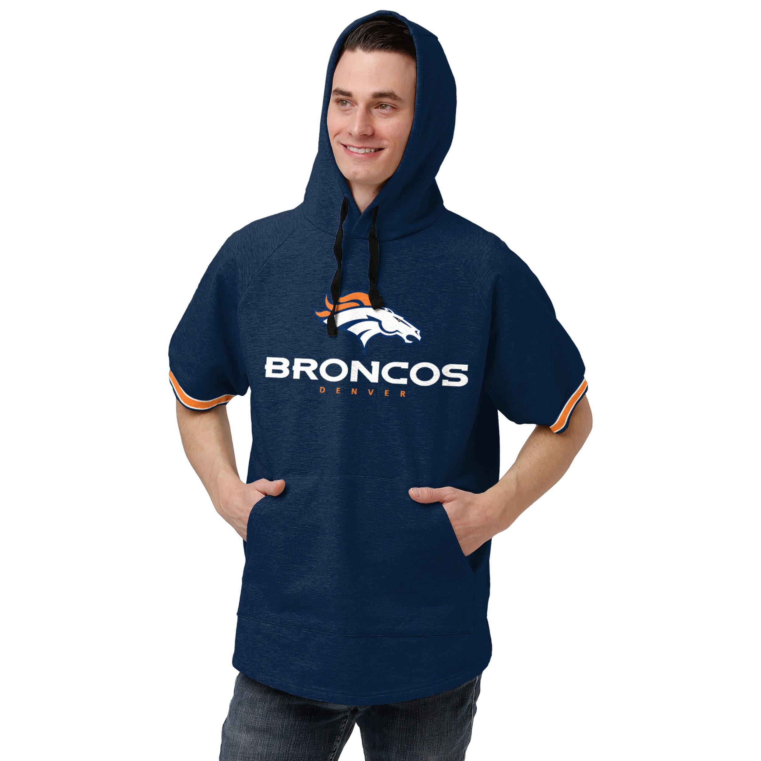 FOCO FOCO Denver Broncos NFL Mens Short Sleeve Hoodie - XXXL