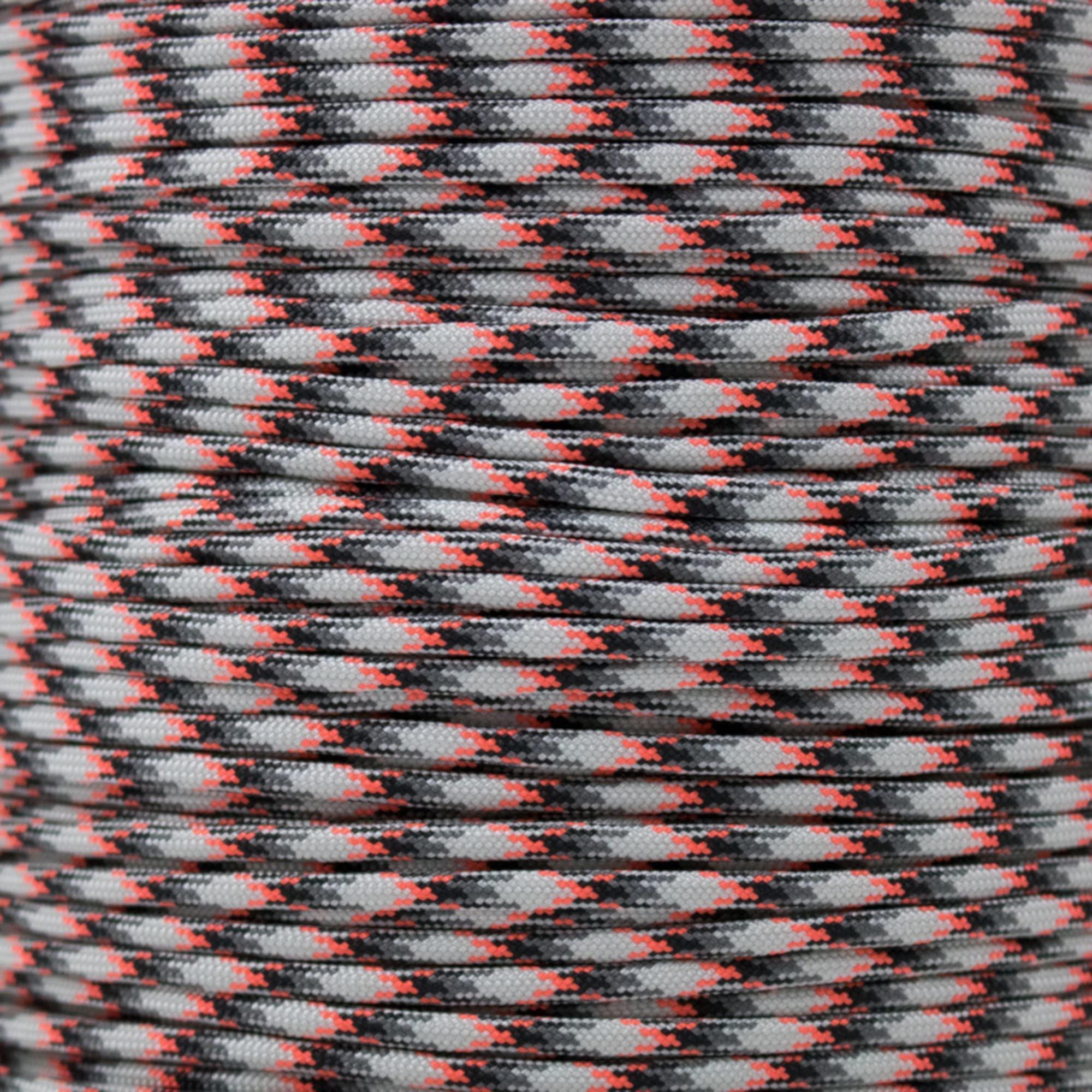 West Coast Paracord 550 LB Paracord Parachute Cord Over 200 Color Selection, Variety Length Selection 7 Inner Strand Twisted Utility Rope Great for Many Outdoors Activities (Comes Hanks OR Spool)