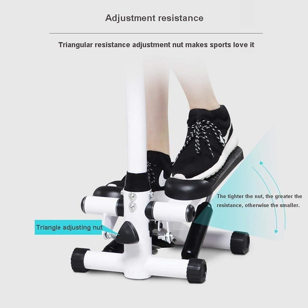 Suuim Mini-Stepper Swing Stepper Twist Stepper Step Machine with Handle Bar and LCD Monitor Home Silent Mountaineering Fitness Equipment for Exercise (C) Ef