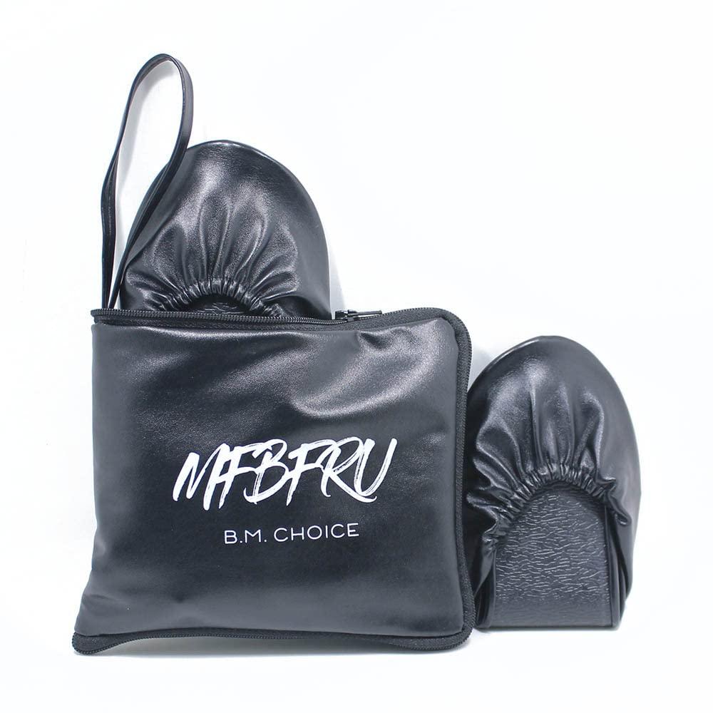 MFBFRU Black Portable Rescue Foldable Ballet Flats Shoes Roll Up Slippers for Women Travel with Expandable Matching Purse for High Heels Folding Womens Shoes (M, Black, Medium)