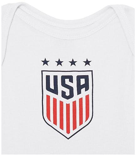 Outerstuff USA National Team Name & Number Onsie, White, 0-3 Months, Smith Sophia