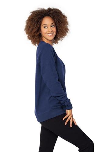 chicka-d Chicka-d Women's Standard Home Base Crew, Navy, Large