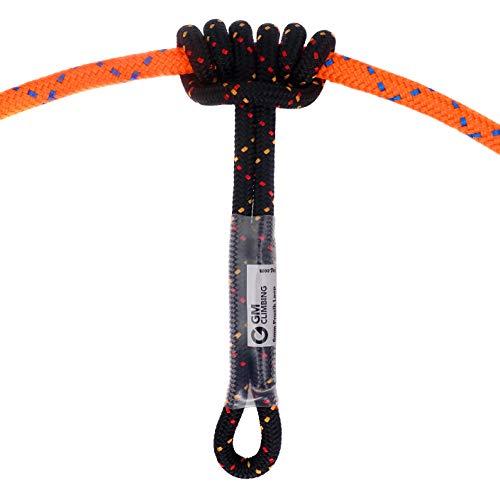 GM CLIMBING GM CLIMBING 12in 6mm Prusik Loop Pre-Sewn for Climbing Arborist Rescue Mountaineering General Outdoor Use (Red, Pack of 3)
