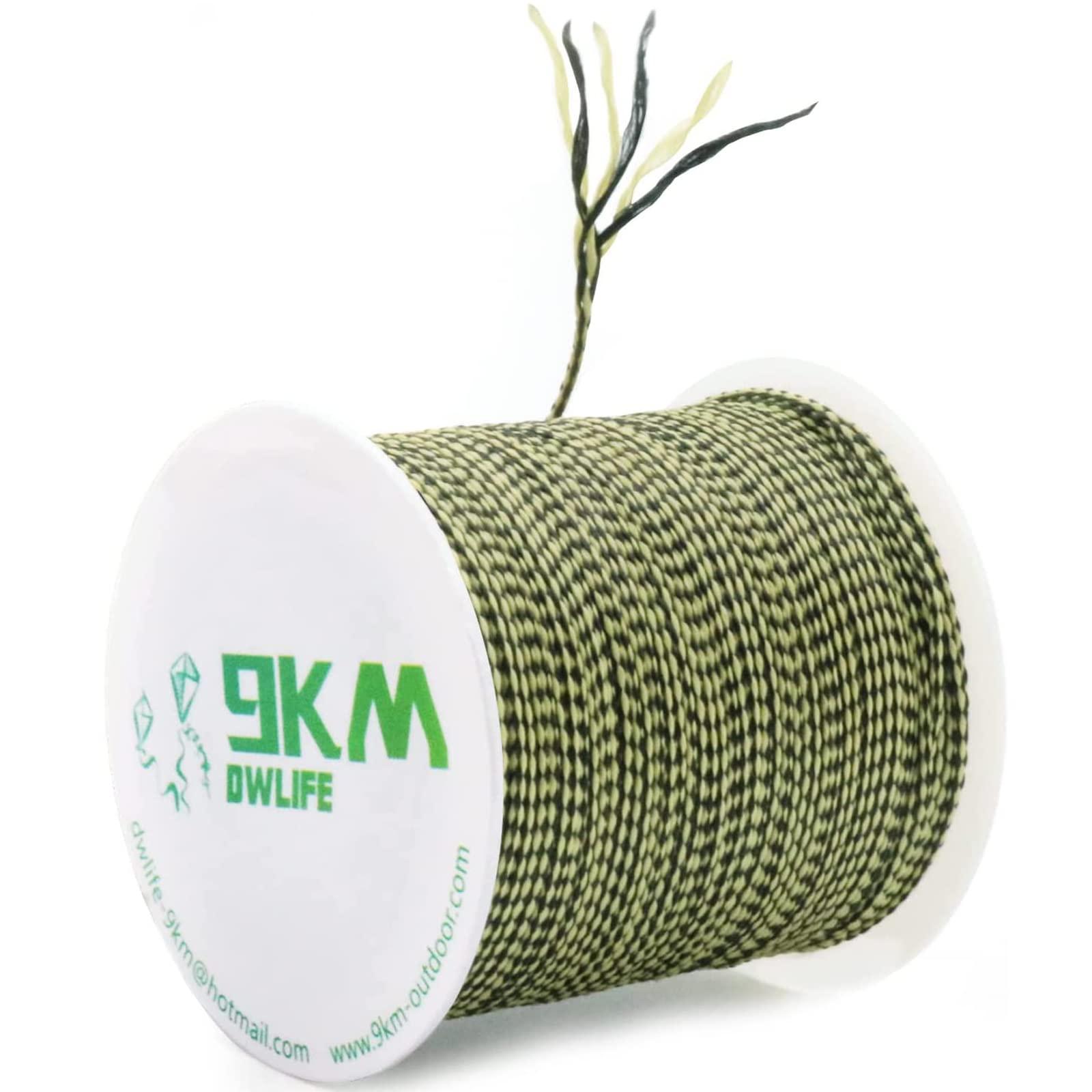 9KM DWLIFE 9KM DWLIFE Kevlar Line, High Strength, Abrasion Resistance, Flame Retardant, Fishing Assist Cord, Kite String, Model Rocket Shock, Hammock Tarp Ridgeline, Tactical Survival