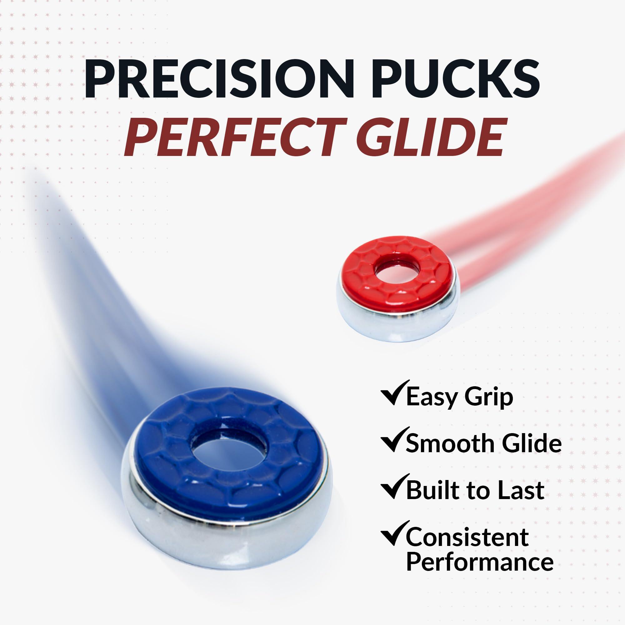 Hathaway Hathaway Shuffleboard Pucks with Case (Set of 8), Dark Cherry Finish