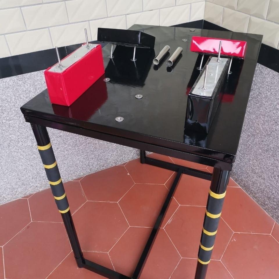 JBKYANAN JBKYANAN Professional Arm Wrestling Table,Competition Training Arm Wrestling Battle Table Gym Fitness Body Arm Wrestling Equipment with Adjustable Pad for Gym,Sports Field,Home(Black)