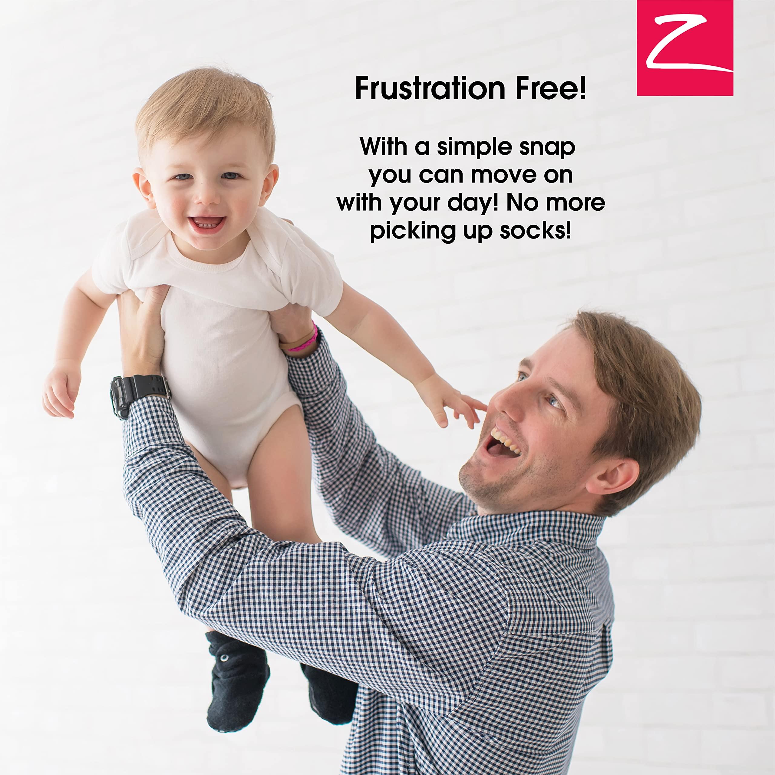 Zutano Zutano Unisex Cozie Fleece Baby Booties with Grippers, Baby Essentials, Baby Pink/Gray Heather, 24 Months