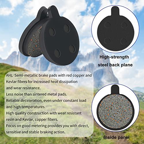 AHL AHL Bicycle Semi-Metallic Disc Brake Pads for Zoom DB280 DB550 DB450 DB350 (4 Pairs)