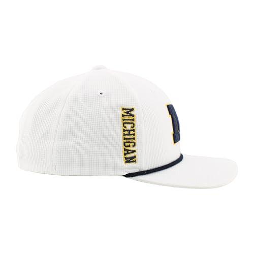 ZHATS ZHATS Standard NCAA Officially Licensed Rope Hat Snapback Backspin, White, One Size