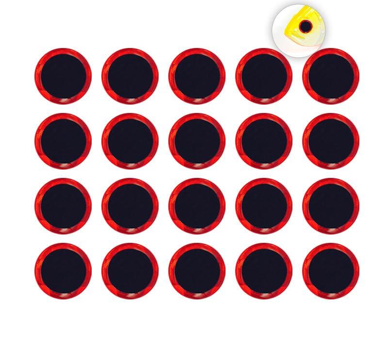 KTGCOZS KTGCOZS Pack of 120 Fishing Lure 3D Eyes Holographic Eye Fly Tying Jigs Crafts Doll 6mm