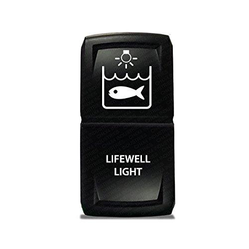 CH4X4 INDUSTRIES CH4X4 Marine Rocker Switch V2 Livewell Lights Symbol- Amber Led