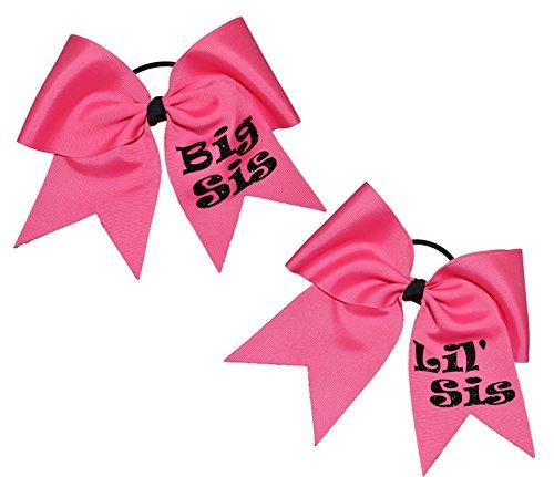 The Ultimate Bow Sisters Cheer Hair Bow Set Big Sister Lil' Sister