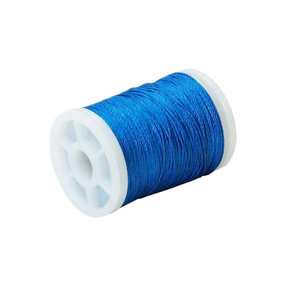 SOPOGER SOPOGER Archery Bowstring Serving Thread Jig 131 yard/120m Durable Nylon Bow Serving String Thread for Compound/Recurve Bow Tying Peep Sight Nock (Blue)