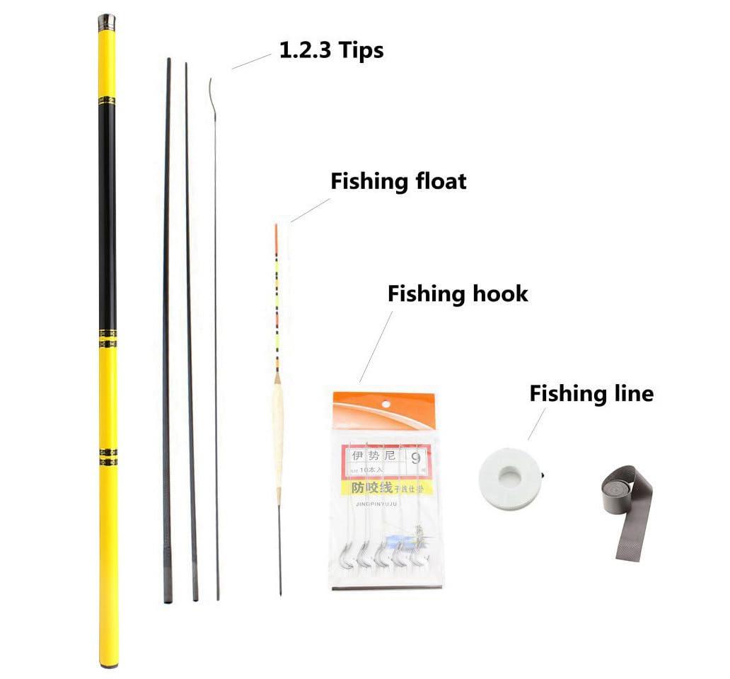 KTGCOZS KTGCOZS Ultra Light Fishing Pole Carbon Fiber Telescopic Fishing Rod 3.6M-7.2M (7.2m)