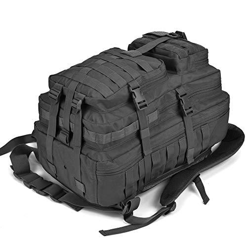 unp REEBOW GEAR Military Tactical Backpack Large Army 3 Day Assault Pack Molle Bug Bag Backpacks Rucksacks for Outdoor Sport Hiking Camping Hunting 40L Black XC