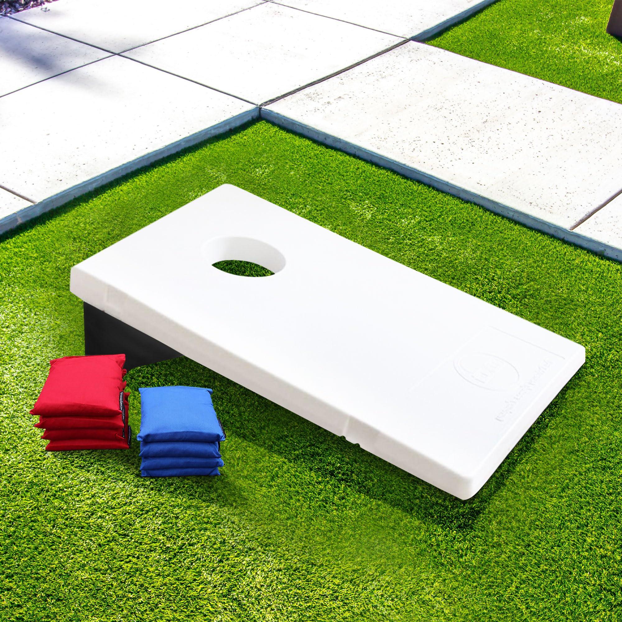 Driveway Games Driveway Games All-Weather Indoor/Outdoor Corntoss Set, 8 Canvas Bags & 2 Targets, 4\' x 2\'