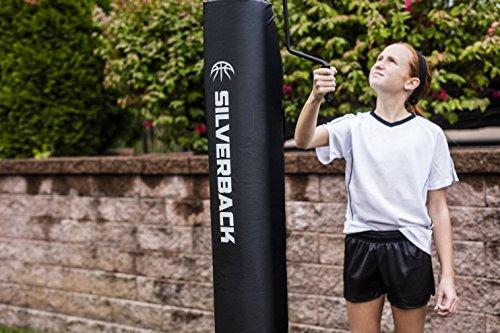 Silverback Silverback 60" In-Ground Basketball System with Adjustable-Height Tempered Glass Backboard and Pro-Style Breakaway Rim