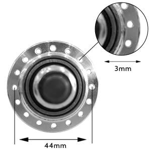 DONSP1986 DONSP1986 Bicycle Wheel Part Bicycle Rear Hub 36 Hole,Rear Width 135mm,Alloy Alum Bike Hub Single Thread